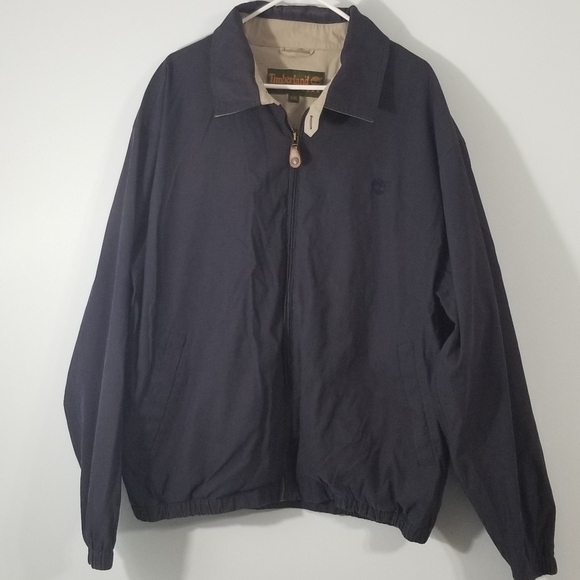 Timberland Weather Gear Navy Blue Full Zip Jacket. Double Lined. Size XXL. - Picture 1 of 10